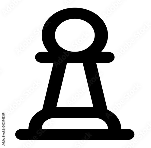 Pawn icon. Simple illustration of pawn vector icon for web design isolated on white background