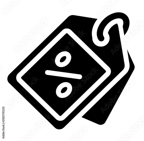 Discount tag icon. Simple illustration of discount tag vector icon for web design isolated on white background