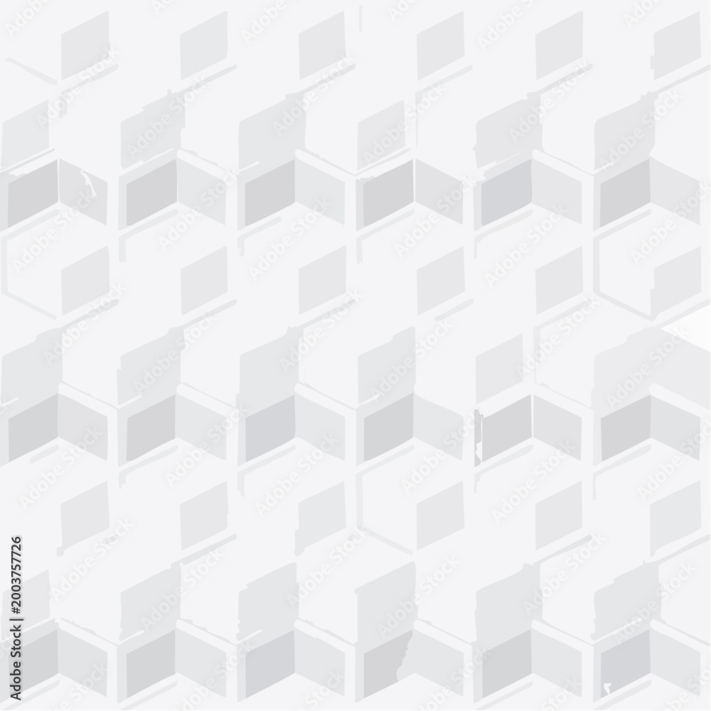 Obraz premium Abstract seamless background with intricate white and light gray interlocking hexagons, forming a sleek contemporary pattern perfect for modern graphic design projects and digital presentations