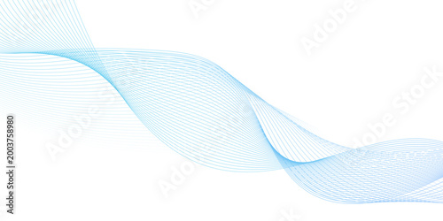 abstract blue wave line, abstract vector blue wave melody lines on white background, abstract white background with blue wave line. blending line background. wallpaper background with wave.