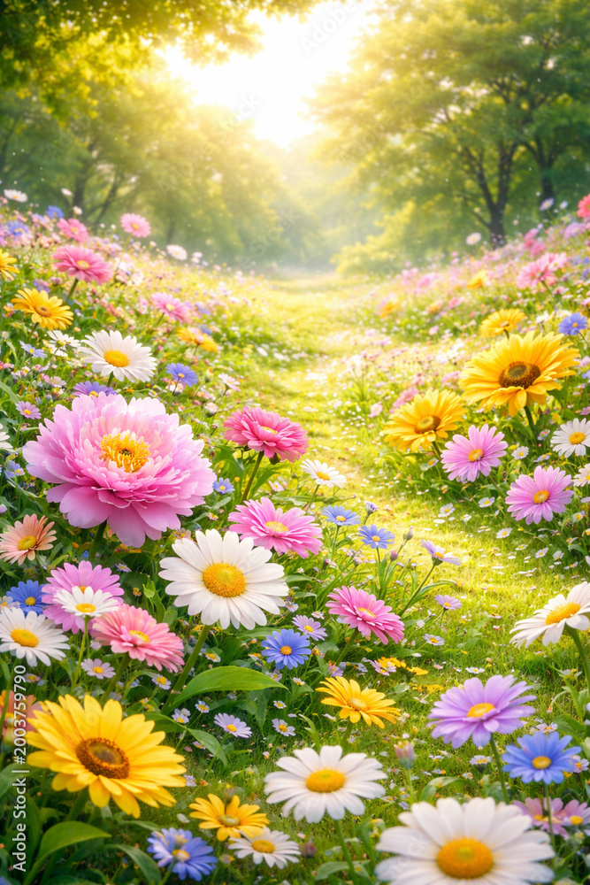 Obraz premium flowers in the garden