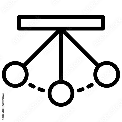 pendulum newton cradle icon