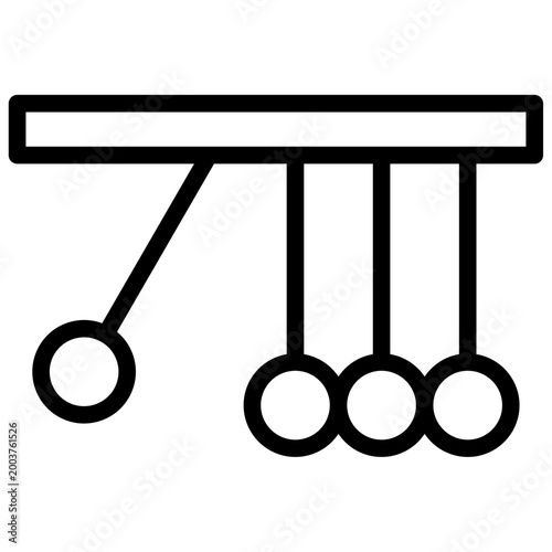 pendulum newton cradle icon