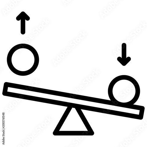 seesaw balance icon