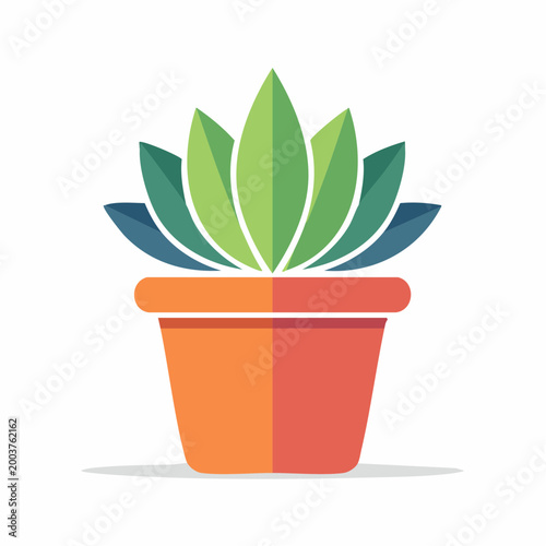 Stylized Potted Plant Icon
