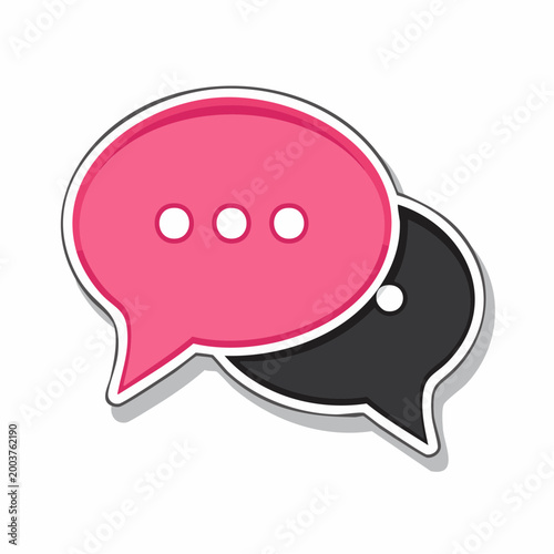 Two Speech Bubbles Icon