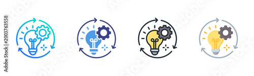 Innovation Icon Set Multiple Style Collection