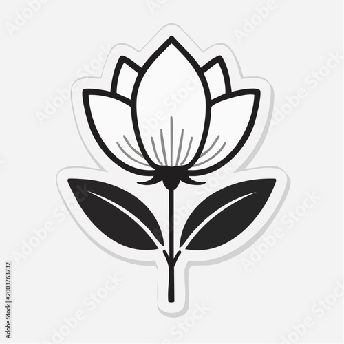 Stylized Lotus Flower Icon