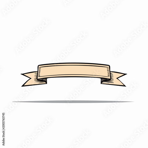 Vintage Ribbon Banner Illustration