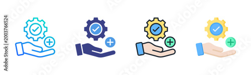 Execution Icon Set Multiple Style Collection