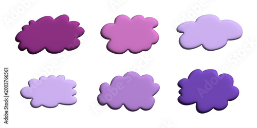 3d speech bubble Blank empty message box Textbox frame for banners, price tags, stickers, design