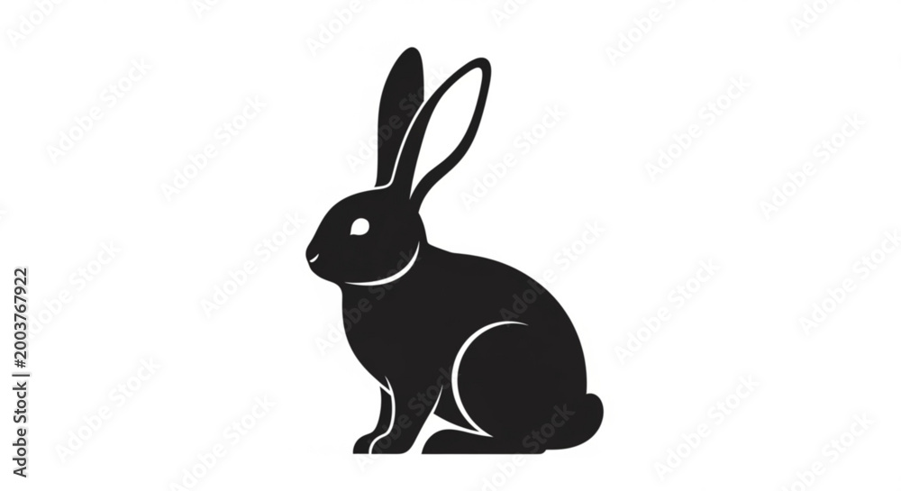 Fototapeta premium vector illustration of a rabbit