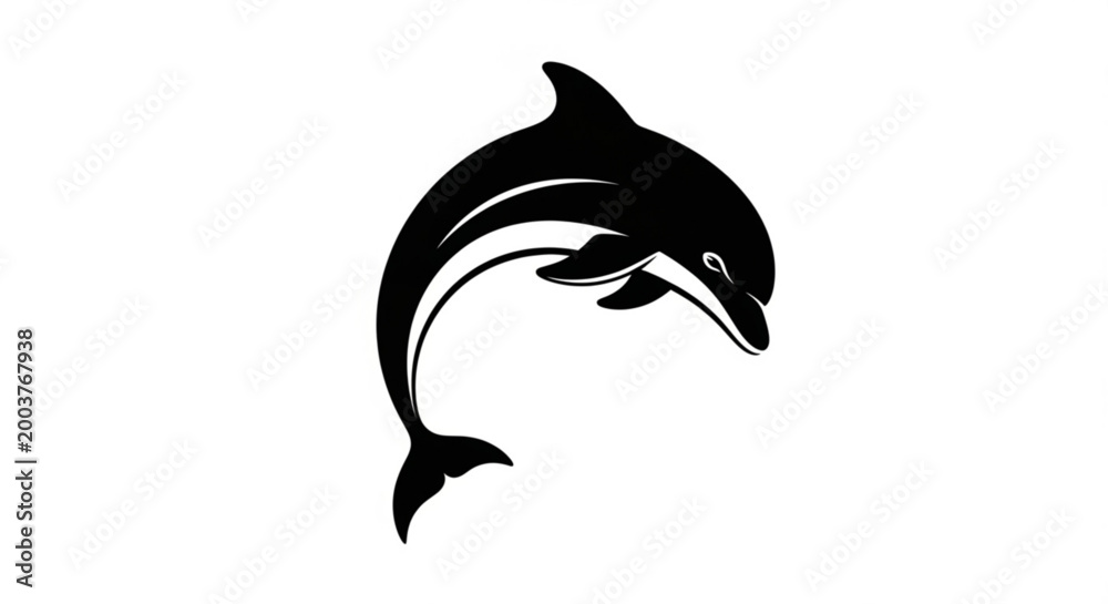 Naklejka premium vector image of a shark