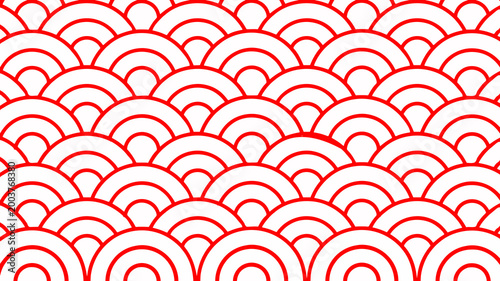Photography Japanese seigaiha pattern
