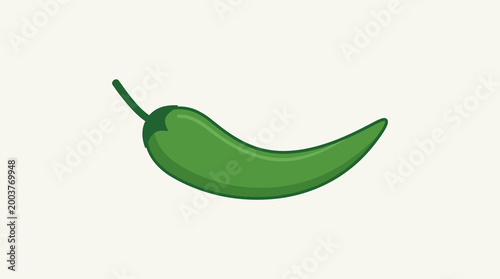 Green fresh jalapeno pepper vegetable.