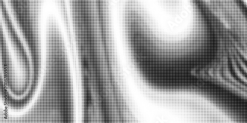 Grunge halftone gradient background. Faded grit noise texture. White and black sandy wallpaper. Retro pixelated backdrop. Anime or manga style comic overlay