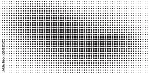Extreme macro of printed halftone dots forming a bold diagonal dark band with soft gradients on paper. High-contrast abstract texture for posters, banners, signage, labels, packaging, and covers.