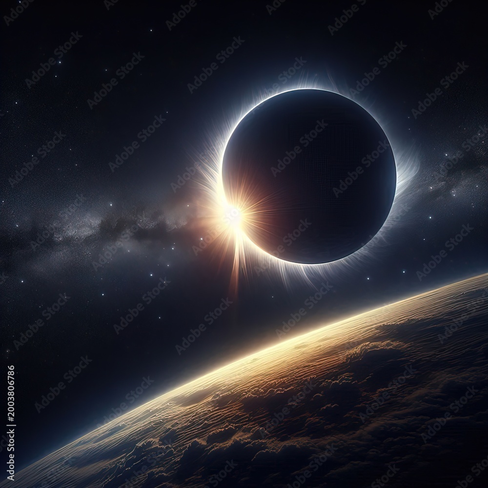 Obraz premium a solar eclipse