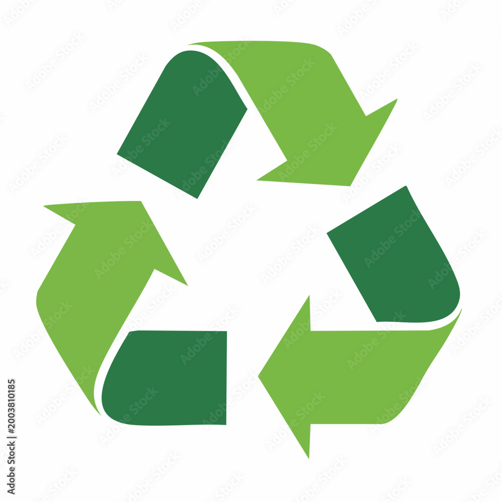 Fototapeta premium Green Recycling Symbol