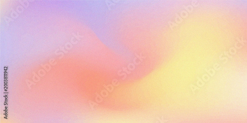 Color noise grain background. Vector soft gradient texture featuring pastel tones of orange, pink, red and purple, blending in a dreamy, grainy haze. Abstract textured background, stylish overlay