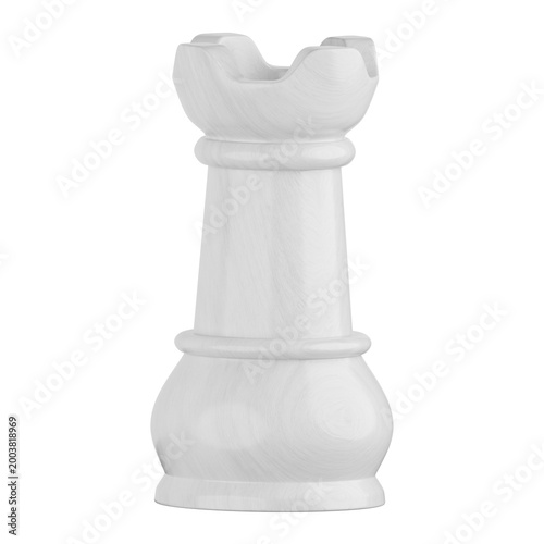 Bilde på lerret White Chess Rook