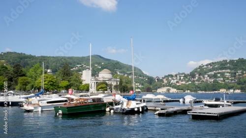 Como, Italy,2026,april,2nd,view of the harbour