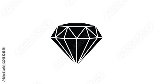 diamond silhouette on transparent background high quality professional