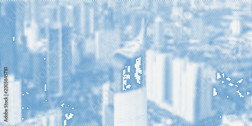 Foto City buildings abstract background