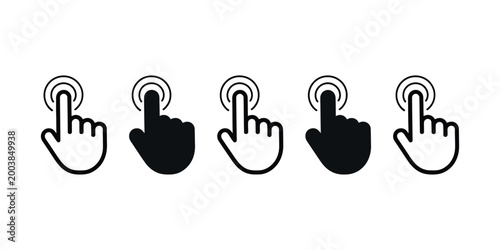 OK symbol button collection for graphic and web design, vector illustration representing confirmation, acceptance and user interface elements.