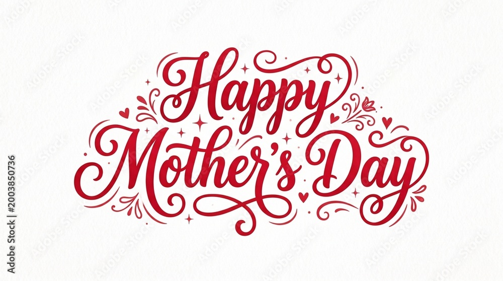 Fototapeta premium Happy mother's day card with pink tulips on a pink background