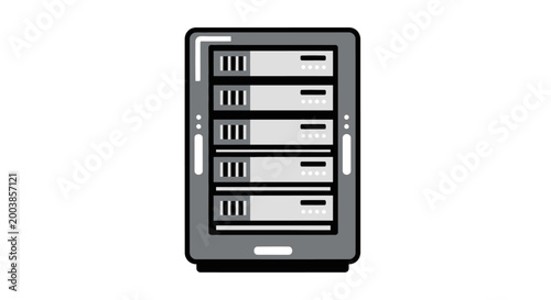 Computer Server Hardware Technology.