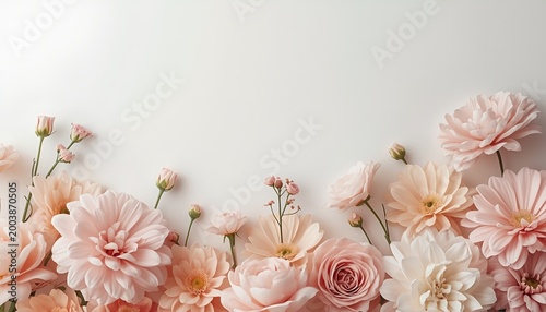 Spring floral pastel background
