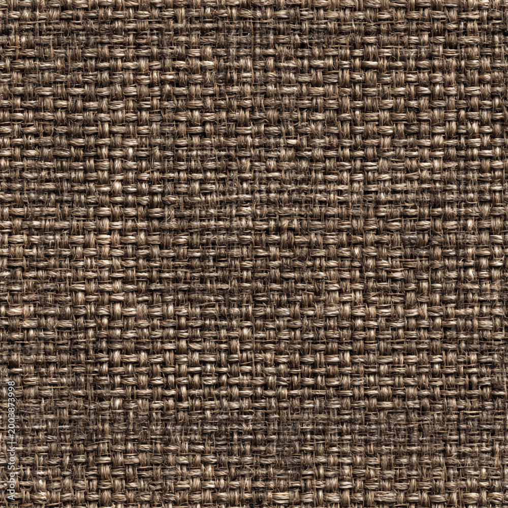 Fototapeta premium Warm gray coarse weave fabric with organic irregular density