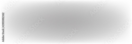 Slash line. Border with diagonal lines. Angle of tilt stripes. Black pattern of footer isolated vector on white background.