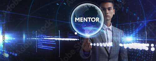 Mentoring concept. Mentoring with mentor advice, support and motivation.