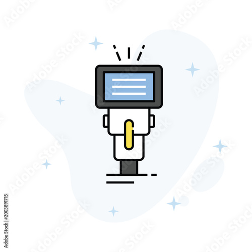 camera flashlight Vector Fill outline Icons Eps 10 File
