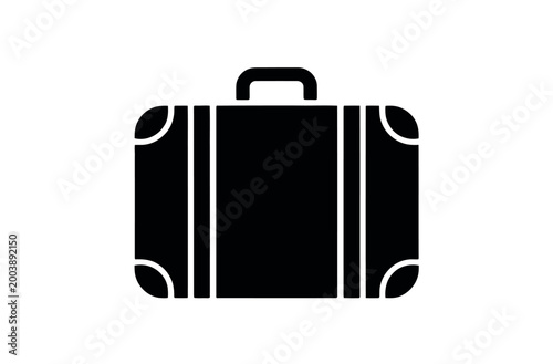 Classic Luggage Bag Silhouette Design