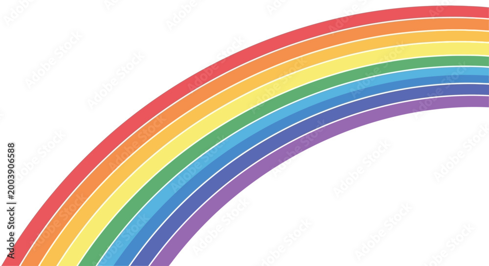 Fototapeta premium Colorful Rainbow Arc Spectrum Display.