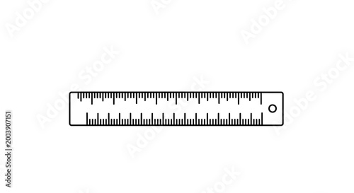 Ruler measurement tool for length.