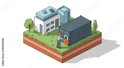 Workers loading containers for efficient logistics and container shipping operations