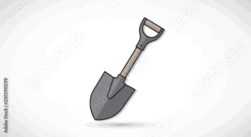 Tableau sur toile Shovel Tool Garden Digging Equipment.