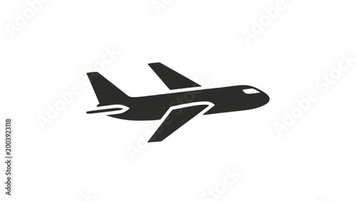 2D AutoCAD drawing of a flying airplane in clear blue sky