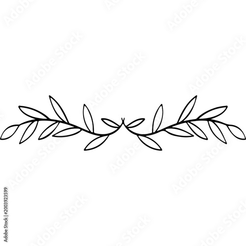 Line Flower Divider