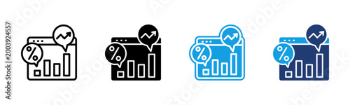 Photos Metric icon multiple style collection