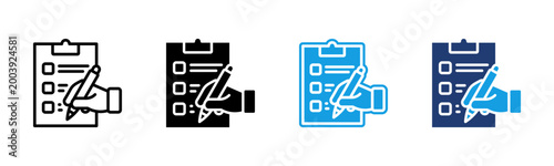Photos Checklist icon multiple style collection