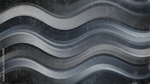 Abstract wavy lines in shades of gray and blue create a textured background with a vintage, distressed effect for design purposes