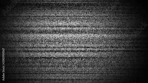 Analog Static Noise texture overlay. Horizontal stripes offset. No signal white noise artifacts. VHS Glitch. Bad TV signal. tv screen noise glitch effect. TV Glitch static white noise television