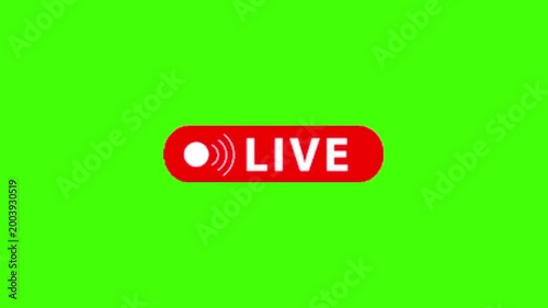 Live icon buttons on green screen