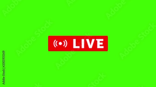 live signal animation on green background