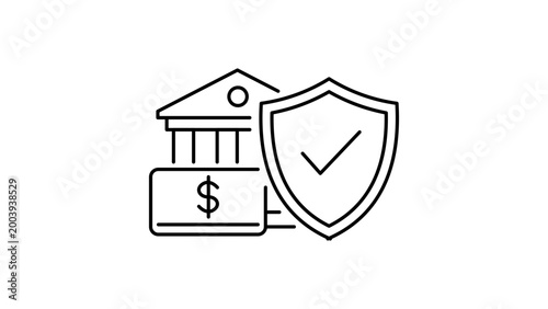Konstfotografi Overdraft Protection Editable Stroke Vector Icon